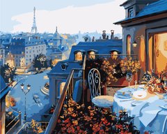 Картина по номерам Парижский балкон (BK-GX7255) (Без коробки)