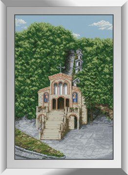 Алмазная живопись Церковь в лесу Dream Art (DA-31421, Без подрамника) 50 x 70 см фото интернет-магазина Raskraski.com.ua