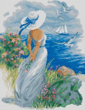 Алмазна картина Погляд на море (41 х 53 см) Dream Art (DA-31595) 41 х 53 см фото інтернет-магазину Raskraski.com.ua