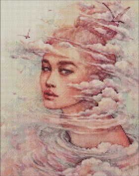 Алмазная картина Мечтательные мысли &copy;lesya_nedzelska_art Идейка (AMO7266, На подрамнике) 40 х 50 см фото интернет-магазина Raskraski.com.ua