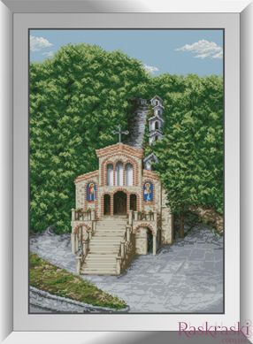Набор алмазная вышивка Церковь в лесу Dream Art (DA-31421, Без подрамника) фото интернет-магазина Raskraski.com.ua