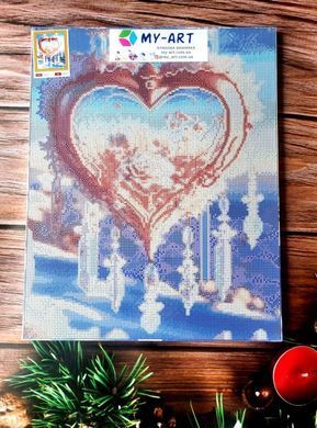 Набір алмазної мозаїки Холодне серце My Art (AR-3164) 40 х 50 см фото інтернет-магазину Raskraski.com.ua
