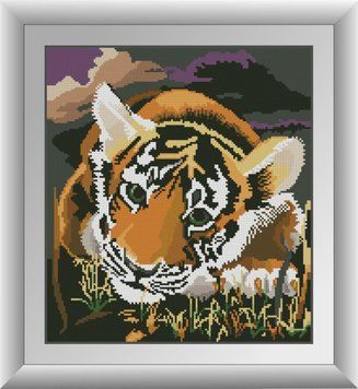 Набір алмазної вишивки Тигреня Dream Art (DA-30971) 35 x 39 см фото інтернет-магазину Raskraski.com.ua