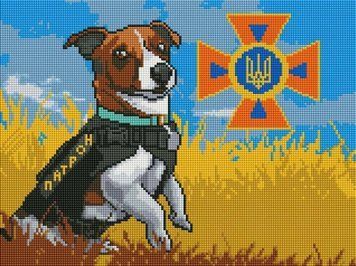 Картина мозаика Пес Патрон ColorArt (CLR-PST482, На подрамнике) 30 х 40 см