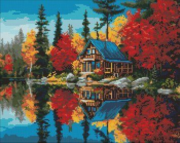 Алмазная вышивка Краски над водой &copy;art_selena_ua Идейка (AMO20052, На подрамнике) 40 х 50 см фото интернет-магазина Raskraski.com.ua