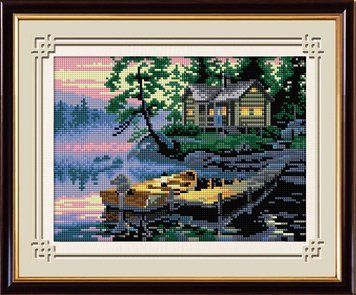 Алмазна мозаїка Причал (квадратні камені, повна зашивання) Dream Art (DA-30325) 22 х 31 см фото інтернет-магазину Raskraski.com.ua