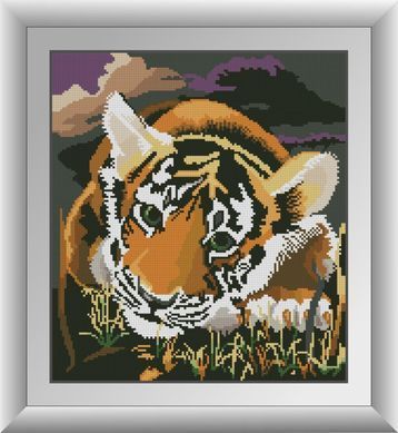 Набор алмазной вышивки Тигренок Dream Art (DA-30971, Без подрамника) 35 x 39 см фото интернет-магазина Raskraski.com.ua