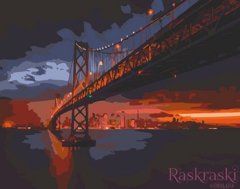 Картина по номерам Мост Золотые Ворота (ACR-B-11003-AC) ArtCraft фото интернет-магазина Raskraski.com.ua