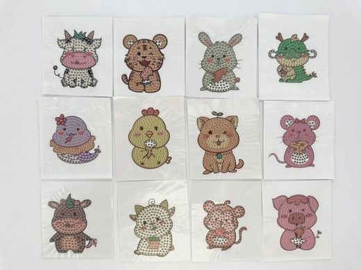 Картина стразами Наклейки с органайзером животного ColorArt (CLR-SK12, Без подрамника) 0 фото интернет-магазина Raskraski.com.ua