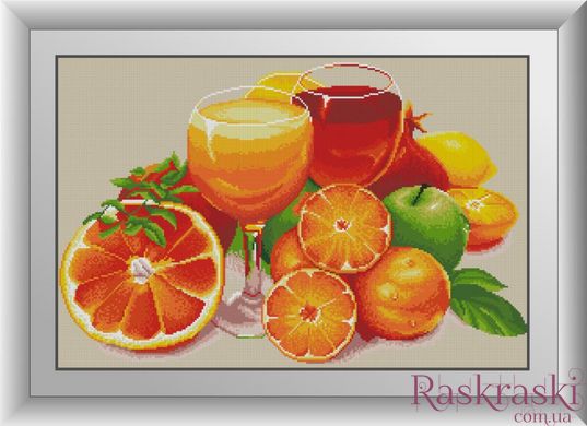 Набор алмазная мозаика Апельсиновый натюрморт (квадратные камни, полная зашивка) Dream Art (DA-30531, Без подрамника) фото интернет-магазина Raskraski.com.ua