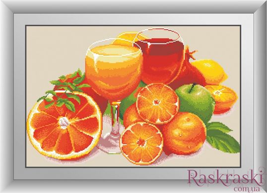 Набір алмазна мозаїка Апельсиновий натюрморт (квадратні камені, повна зашивання) Dream Art (DA-30531) фото інтернет-магазину Raskraski.com.ua