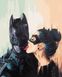 Картина по цифрам Бетмен і жінка кішка (BRM41944) — фото комплектації набору