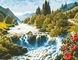 Раскраска по номерам Волшебный водопад (AS0622) ArtStory — фото комплектации набора