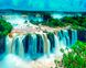 Алмазная живопись Живописный водопад ТМ Алмазная мозаика (DMF-337, На подрамнике) — фото комплектации набора