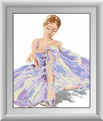 Картина з мозаїки Балерина (квадратні камені, повна зашивання) Dream Art (DA-30532) фото інтернет-магазину Raskraski.com.ua