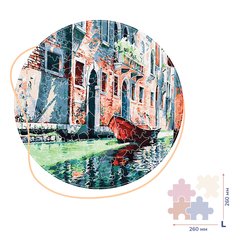 Деревянные пазлы Гондола на канале Венеции (Размер L) BrushMe (BP02L)