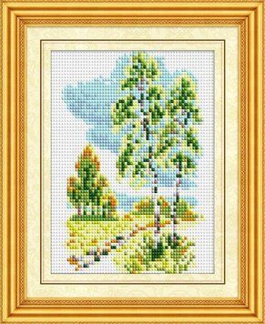 Алмазна вишивка Літній пейзаж (повна зашивання, квадратні камені) Dream Art (DA-30185) 17 х 26 см фото інтернет-магазину Raskraski.com.ua