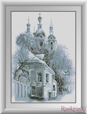 Алмазная вышивка Заснеженная церковь Dream Art (DA-31022, Без подрамника) фото интернет-магазина Raskraski.com.ua