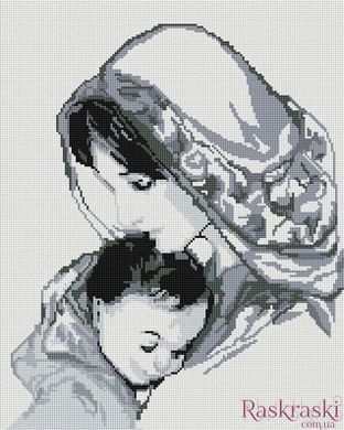 Алмазная вышивка Мадонна с младенцем (GF2025) Алмазная мозаика (OSF108, Без подрамника) фото интернет-магазина Raskraski.com.ua