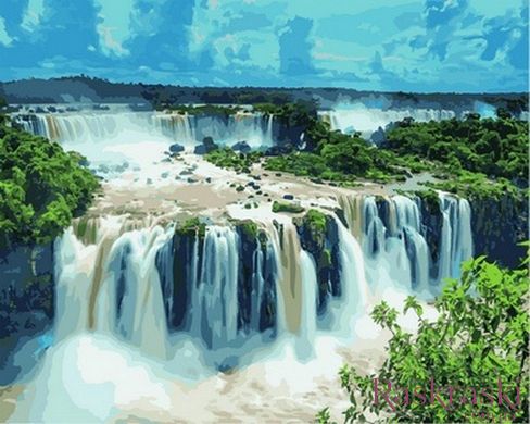 Картина по цифрам Водопад Игуасу Бразилия (VPS822) Babylon фото интернет-магазина Raskraski.com.ua