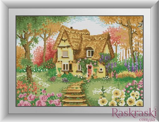 Алмазная мозаика Дом в цветах Dream Art (DA-30548, Без подрамника) фото интернет-магазина Raskraski.com.ua