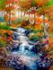 Картина з страз Лісовий струмок ТМ Алмазная мозаика (DMF-267) — фото комплектації набору