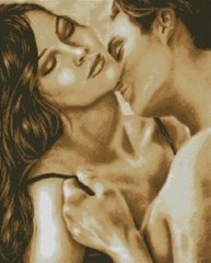 Алмазная картина Поцелуй в шею (50 х 62 см) Dream Art (DA-31666, Без подрамника) фото интернет-магазина Raskraski.com.ua