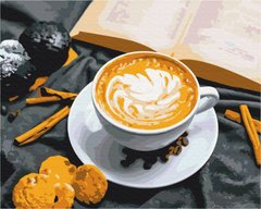 Картина по номерам Кофе с ароматом корицы (BSM-B52634) фото интернет-магазина Raskraski.com.ua
