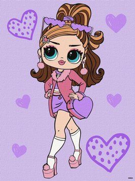 Раскраска для взрослых L.O.L. Сюрприз! Tweens Fancy Gur (KHO6284) Идейка (Без коробки) 30 х 40 см