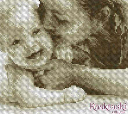 Алмазна мозаїка Обіймашки з малюком. (24 х 27 см) Dream Art (DA-31665) фото інтернет-магазину Raskraski.com.ua