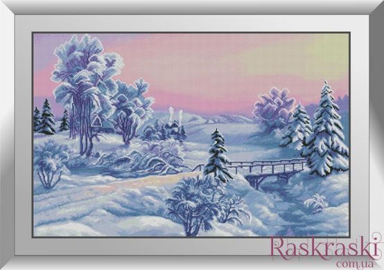 Алмазная мозаика Заснеженный лес Dream Art (DA-31423, Без подрамника) фото интернет-магазина Raskraski.com.ua