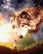 Картины по номерам Гигантский волк (BRM29068) — фото комплектации набора