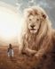 Картина за номерами Дівчинка і лев (BRM39310) — фото комплектації набору