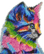 Набор алмазная мозаика Радужный кот (JA20805) Диамантовые ручки (GU_188543, Без подрамника) — фото комплектации набора