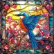 Картина алмазами Тендітна пташка в квітах ТМ Алмазна мозаіка (DMF-439) — фото комплектації набору