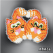 Алмазна мозаїка Коти нерозлучники Арт Соло (АТМ36) — фото комплектації набору