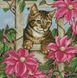 Картина из страз Любопытство котенка (40 х 40 см) Dream Art (DA-31555, Без подрамника) — фото комплектации набора