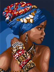 Рисование по номерам Африканская женщина (ACR-10369-NN) ArtCraft (Без коробки)
