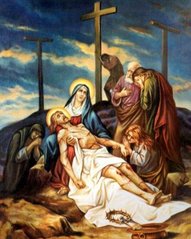 Картина зі страз Тіло Ісуса знято з хреста ТМ Алмазна мозаіка (DM-456) фото інтернет-магазину Raskraski.com.ua