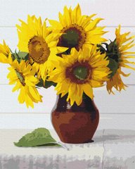 Картина по номерам Солнце-цветы (BS52541) (Без коробки)