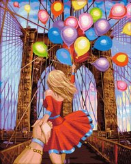 Картина из мозаики Следуй за мной. Бруклинский мост ТМ Алмазная мозаика (DMF-398, На подрамнике) фото интернет-магазина Raskraski.com.ua