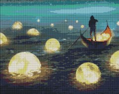Картина алмазная вышивка Лунная гавань Идейка (AMO7167, На подрамнике) фото интернет-магазина Raskraski.com.ua