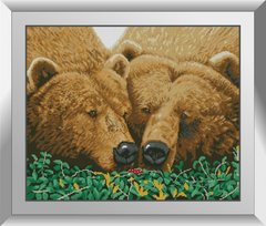 Картина з мозаїки Пара ведмедів Dream Art (DA-31256) фото інтернет-магазину Raskraski.com.ua