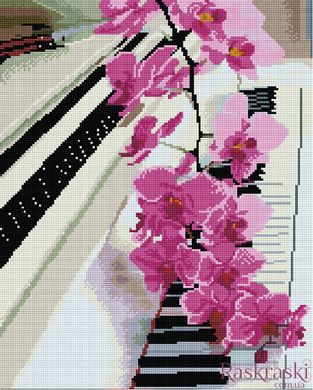Алмазна мозаїка Орхідея на піаніно Никитошка (GJ5236) фото інтернет-магазину Raskraski.com.ua