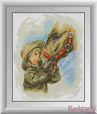 Набор алмазная вышивка Мальчик с лошадью Dream Art (DA-30720, Без подрамника) фото интернет-магазина Raskraski.com.ua