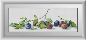 Набор алмазной мозаики Сливы Dream Art (DA-30906, Без подрамника) 32 x 93 см фото интернет-магазина Raskraski.com.ua