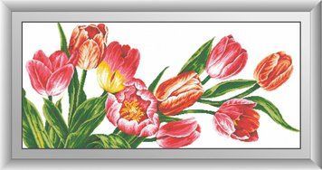 Мозаїка алмазна Краса тюльпанів Dream Art (DA-30322) 56 х 123 см фото інтернет-магазину Raskraski.com.ua