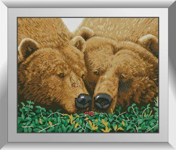 Алмазная живопись Пара медведей Dream Art (DA-31256, Без подрамника) 49 x 60 см фото интернет-магазина Raskraski.com.ua