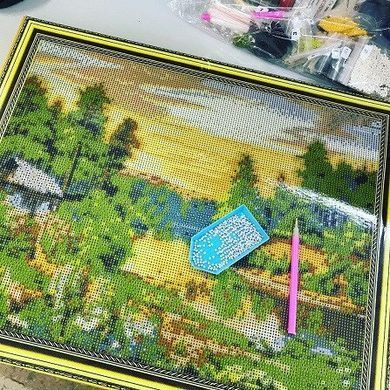 Картина из страз Тюльпани Диамантовые ручки (GU_198897, Без подрамника) 48 х 50 см фото интернет-магазина Raskraski.com.ua