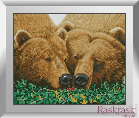 Картина з мозаїки Пара ведмедів Dream Art (DA-31256) фото інтернет-магазину Raskraski.com.ua
